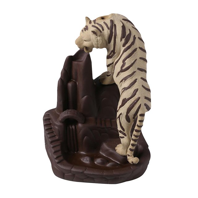 Quemador de aromaterapia para decoración del hogar Estatua de riqueza Adorno de aromaterapia para el hogar Soporte de aroma con modelo de tigre