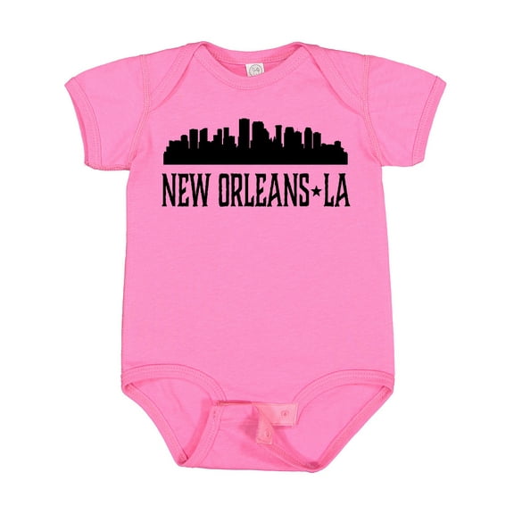 Inktastic New Orleans Louisiana Skyline Boys or Girls Baby Bodysuit