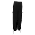 thumbnail image 4 of Women Pants Wide Leg Pants Woman Women's Casual High Waisted Wide Leg Pants Loose Comfortable Workwear Trousers For Everyday Outfit Summer Fall, 4 of 9
