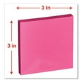 thumbnail image 4 of Universal UNV35617 Fan-Folded 3 in. x 3 in. Self-Stick Pop-Up Notes - Assorted Neon/Yellow (12/Pack), 4 of 7