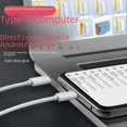 thumbnail image 3 of Línea de datos de carga inversa para teléfono móvil, computadora, transmisión de datos OTG, macho a macho MicroUSB de tipo C a Android, 3 of 4
