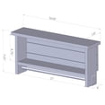 thumbnail image 4 of DRAKESTONE Towel Bar w/ Shelves - Walnut, 4 of 6
