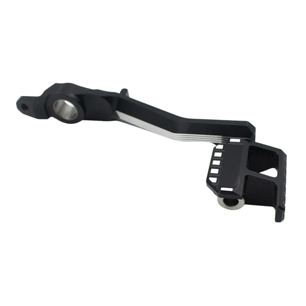 Palanca de pedal de freno trasero de motocicleta, metal elegante, pieza de repuesto profesional de alta calidad Negro