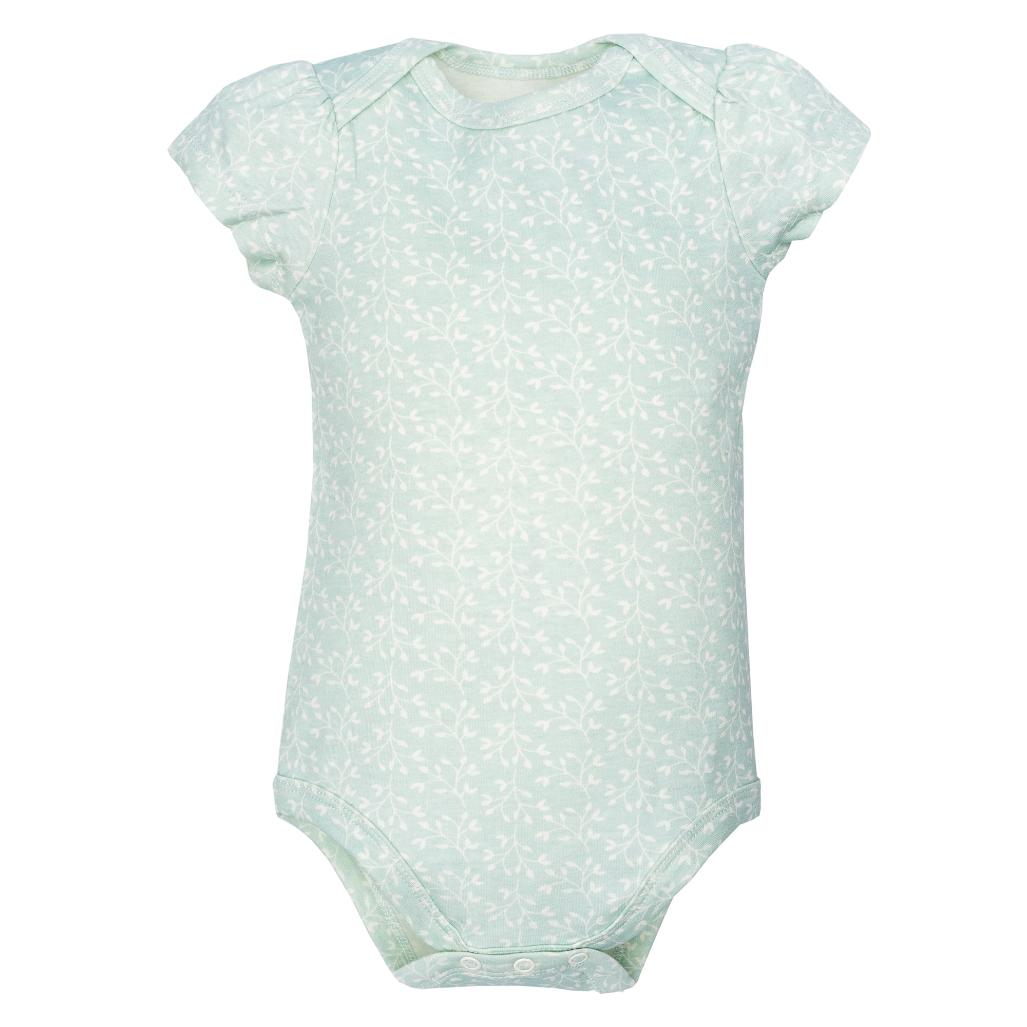 Hudson Baby Infant Girls Cotton Bodysuits 5-Pack, Enchanted Forest, 18-24 Months