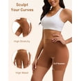 thumbnail image 3 of OEIOEI No Show Slip Shorts for Women High Waisted Seamless Underwear 3 Pack(S,Brown Mix), 3 of 9