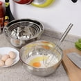 thumbnail image 2 of OULII 5Pcs Nesting Mixing Bowls Stainless Steel for Kitchen Prep and Baking Deep Construction, 2 of 8