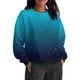thumbnail image 5 of Heisall Womens Sweatshirts Gradient Print Round Neck Casual Sporty Long Sleeve Lightweight 2025 New Fashion Trendy Tops, 5 of 7
