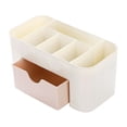 thumbnail image 1 of Makeup Organizer Storage Box With Drawer Cotton Swab Stick Storage Case, 1 of 8