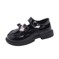 thumbnail image 3 of Jinhomg Girls Dress Shoes Toddler Heart Print Mary Janes Shoes Little Girl School Uniform Oxford Shoes for Girl Flats Black 26, 3 of 6