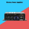 thumbnail image 5 of AK380 Bluetooth-Compatible Amplifier 2 Channel Subwoofer Amplifier HIFI Bass 40W+40W Music Player USB AUX for Home Car ,Low Profile Design, 5 of 7