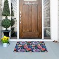 thumbnail image 5 of Yayeee Doormat for Inside 20"x32" Absorbent Low-Profile Washable Non-Slip Rubber Backed Entryway Rug, Puprle Ethereal Floral Harmony, 5 of 8