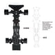 thumbnail image 4 of Chasis De Coche RC, Kit De Chasis De Fibra De Carbono De Alta Resistencia De Peso Ligero Profesional Para 1:10 RC Drift Car, 4 of 8