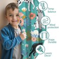 thumbnail image 3 of Blackout Kids Curtains,Dog Pattern with Floral Background Childrens Insulated Curtains Set Of 2,Bedroom Essentials,Toddler Room Decor 52x63in(132x160cm), 3 of 4
