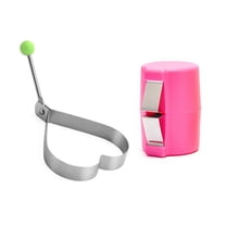 Egg Opener for Hard Boiled Eggs with Fittings, Stainless Steel Egg Cracking Tool with PP Body for Kitchen Use, Easy Egg Remover for Baking and Cooking