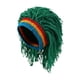 thumbnail image 3 of Gorro de con peluca, gorro divertido para fiestas temáticas, festivales, fiestas de disfraces, espectáculos de anime Verde, 3 of 8