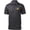 Iron, variant on US Army Star Logo Black Chest Print Textured Polo Shirt, 4XL Grey