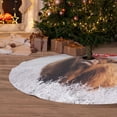 thumbnail image 2 of Cauagu 48" Christmas Tree Skirt Cow Pattern Christmas Tree Decorations Tree Mat for Xmas Decorations Occasion Holiday Home Decor -48", 2 of 7