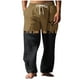 thumbnail image 2 of Pantalones largos para hombre, cintura elástica, transpirables, cómodos, suaves, informales, de playa, de poliéster., 2 of 5