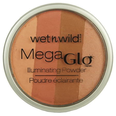wet n wild MegaGlo Illuminating Powder, 347 Spotlight Peach, 0.32 Oz.
