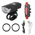 thumbnail image 1 of MasteelfCA 1 Ensemble Ensemble de Lumières de Vélo Lumière LED Rechargeable Combo Lumière de Sécurité pour Cyclisme, 1 of 7