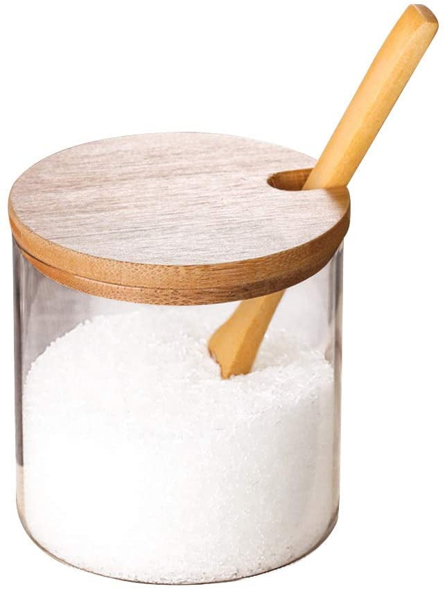 LoveAloe Creative Apple Shape Stainless Steel Seasoning Canister Spice Jar Sugar Salt Bowl With Lid Spoon Set,Apple Green 