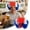 1CAI0304-C, variant on 4th of July Synthetic Wig Mardi Gras Curly Red White Blue Colored Stripes Wig 2026 Soccer Sport Cup USA Fan Flag Wig for Fan Support 250th Anniversary Carnival Gift Party Supplies Breathable(D)