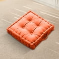 thumbnail image 6 of Violete Thick Floor Cushion with Handles, 18 x 18 in Velvet Seat Pillow, Approx 3.9 in Thick, Firm Support for Meditation, Yoga, Reading, Sofa or Patio Floor Mat, 6 of 7