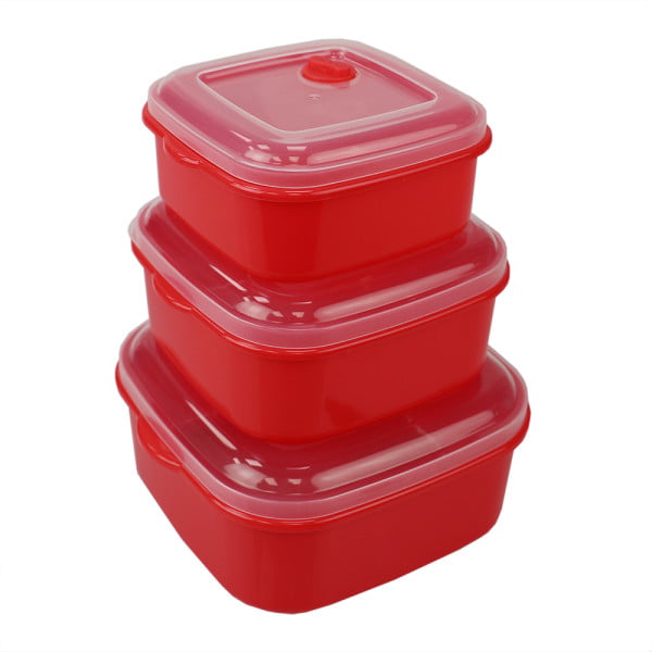Microwave Safe Plastic Square Food Storage Containers