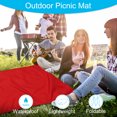 thumbnail image 4 of Uxcell 57" x 43" Beach Blanket Waterproof Picnic Mat with Carry Bag Red, 4 of 5