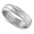 thumbnail image 5 of SuperJeweler Mens 6mm Brushed Finish Grooved Titanium Ring Wedding Band, Size 11 for Men, 5 of 6