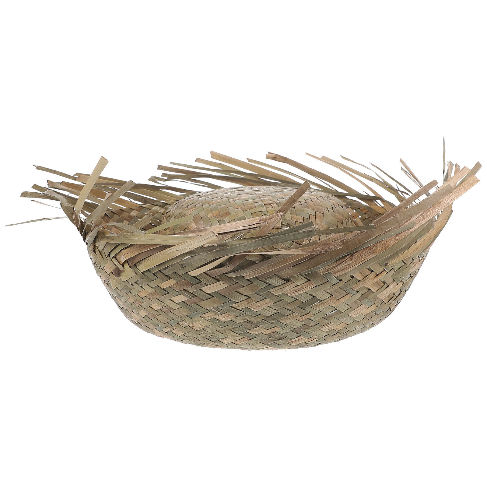 Troglfold woven hat Beach Straw Hat Woven Straw Sun Hat Hawaii Style Beach Hat Summer Hat Beach Mexican Mens Straw Hat,14.17"X14.17"X5.12"