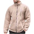 thumbnail image 7 of Ahabrexf Sweaters for Men, Fall Winter Fashionable Stand up Collar Loose Warm Zipper Hoodie, 7 of 7