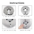 thumbnail image 4 of Collar de recuperación inflable para perros y gatos - Grande, con velcro a cuadros blancos y negros, collar protector ajustable, cono de recuperación cómodo para perros, 4 of 5