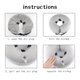 thumbnail image 4 of Collar de recuperación inflable para perros y gatos - Mediano, velcro a cuadros blancos y negros, collar protector ajustable, cono de recuperación cómodo para perros, 4 of 5
