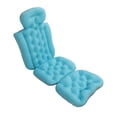 thumbnail image 2 of Almohada de baño de cuerpo completo para adultos, antideslizante, desmontable, lavable, con ventosas fuertes, color azul, 2 of 14