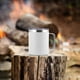 thumbnail image 2 of Taza de café aislada con tapa Sincero 12 onzas acero inoxidable doble pared Duracoated blanco, 2 of 4