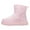 Pink, variant on Zshosam Kid Snow Boots Toddler Winter Snow Boots Waterproof Insulated Boys Girls Hiking Boots Size 1,(Pink Big Kids 1)
