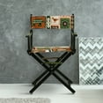 thumbnail image 3 of 18" Director's Chair Black Frame-Congo BongoNatural, 3 of 4