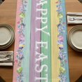 thumbnail image 5 of Table Runners 90 Inches Long Dress Scarves, Easter Bunny Farmhouse Coffee/Dining/Kitchen Table Runner for Living Room, Eggs Cute Rabbit Colorful Wooden Grain Rustic 13x90 Inch, 5 of 9