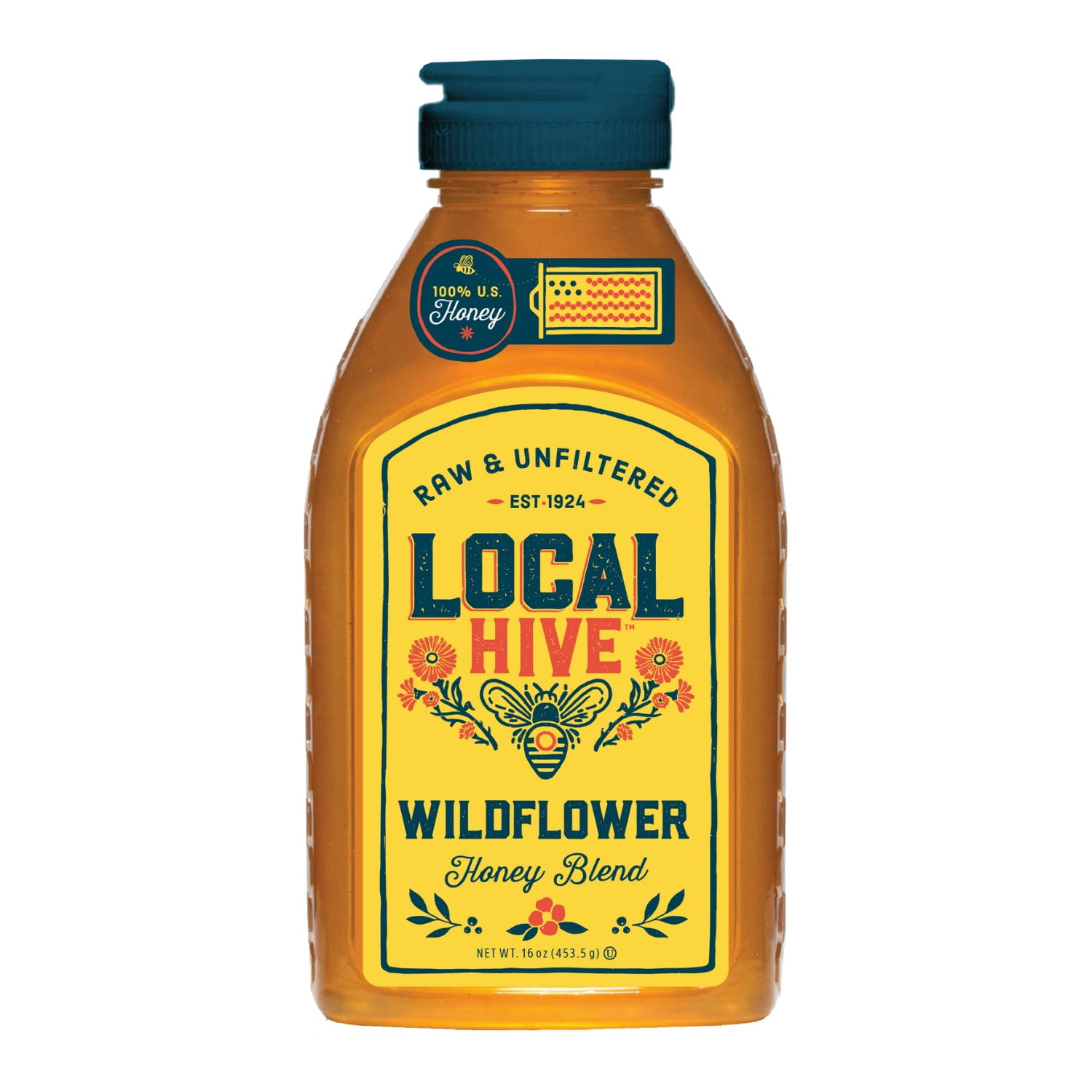 Local Hive Honey Wildflower Raw (Pack of 6)
