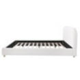 thumbnail image 4 of GDF Studio Boucle Queen Platform Bed Frame with Curved Headboard, White, 4 of 4