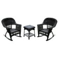 thumbnail image 2 of Jeco 3pc Wicker Rocker Chair Set in Honey with Tan Cushion, 2 of 2