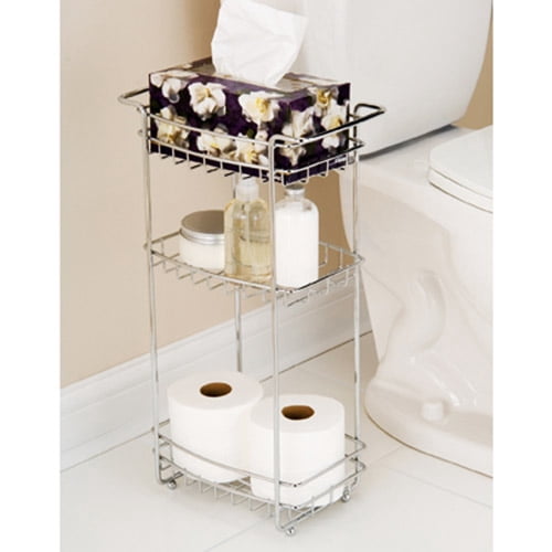 Zenith 3-Shelf Bath Stand, Chrome Finish - Walmart.com
