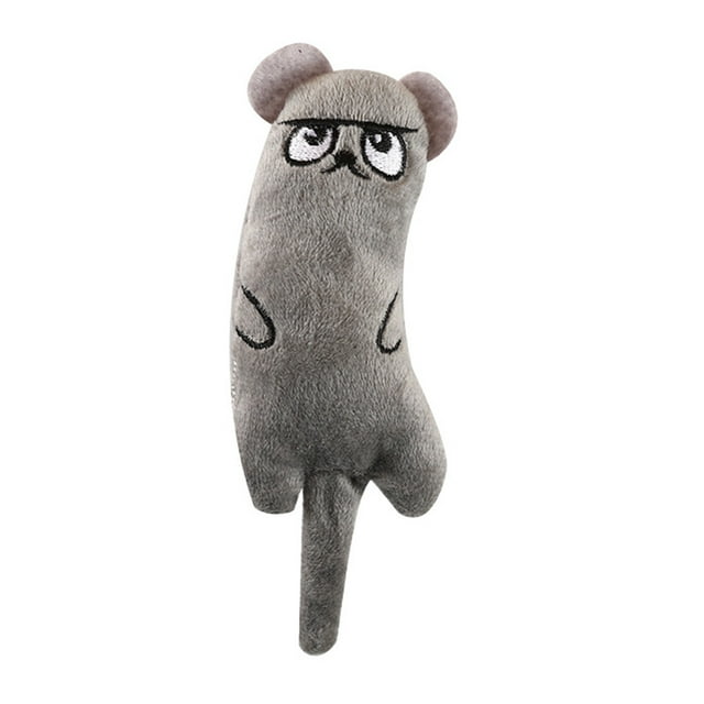 Jouet pour Chat avec Corps en Fourrure, Queue Douce, Son Froissé et Parfumé, Polyester Durable pour Chatons et Chats Adultes