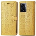 thumbnail image 1 of Funda Cartera FOXDOCK para OPPO A77 , Flip PU con Relieve de Gatos y Perros, Tarjetero y Soporte, 1 of 6