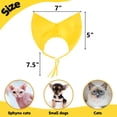 thumbnail image 2 of Pet Shower Cap - Waterproof Shower Cap, suitable for reusable cat ear protection shower cap, with adjustable ear covers, suitable for household cats and dogs pet grooming accessories (yellow), 2 of 7