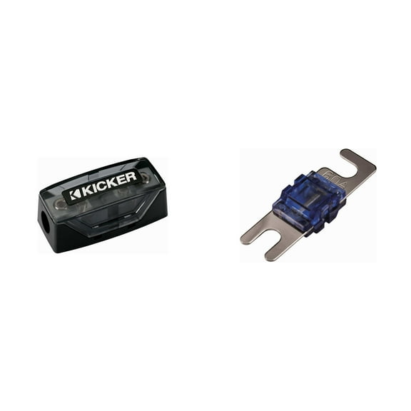 Kicker 60 Amp AFS Fuse and Fuse Holder Bundle - 46FHS & 46AFS60