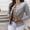 Gray, variant on AOOCHASLIY Ladies Coat Clothes Women's Solid Color Long-Sleeved Slim-Breasted Small Suit Short Coat Top