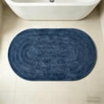 thumbnail image 4 of 40x60cm Elliptical Microfiber Bath Mat, Soft Absorbent Non-Slip Rug for Bathroom Shower Kitchen, 1 Count, 4 of 5