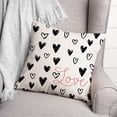 thumbnail image 3 of Creative Products Simple Heart Pattern Love 16 x 16 Spun Poly Pillow, 3 of 3